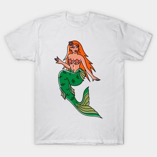 Mermaid Pin Up T-Shirt